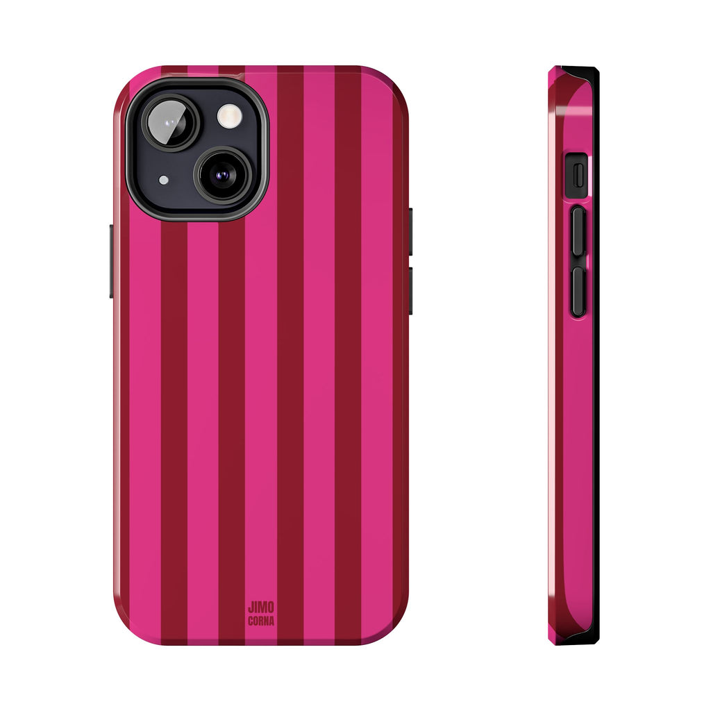 Strawberry Burst Bold Stripes