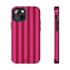 Strawberry Burst Bold Stripes