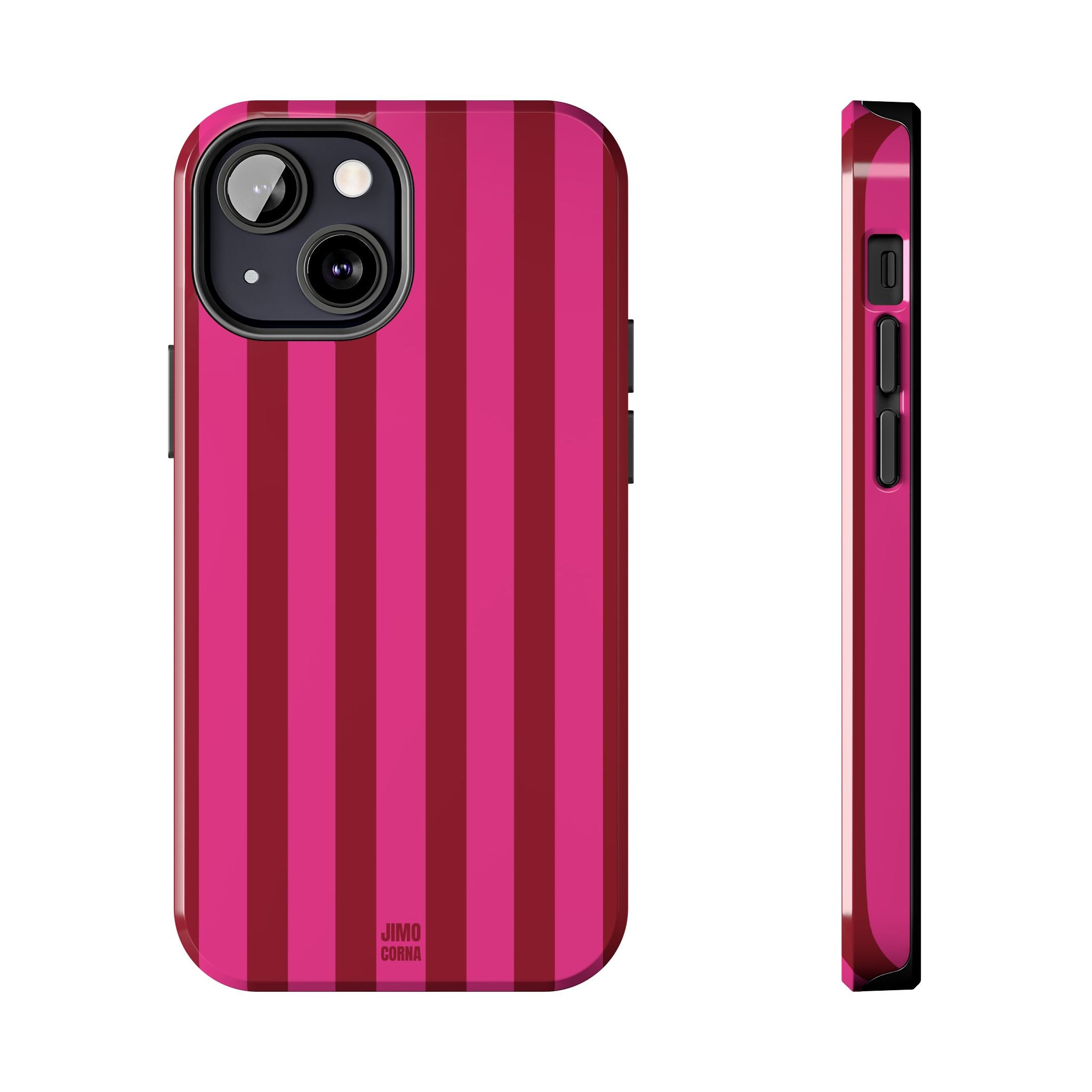 Strawberry Burst Bold Stripes