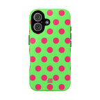 Big Polka Dot | Green and Pink