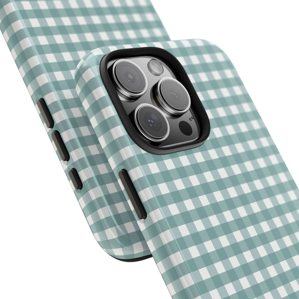 Farm Gingham iPhone Case | Blue