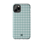 Farm Gingham iPhone Case | Blue
