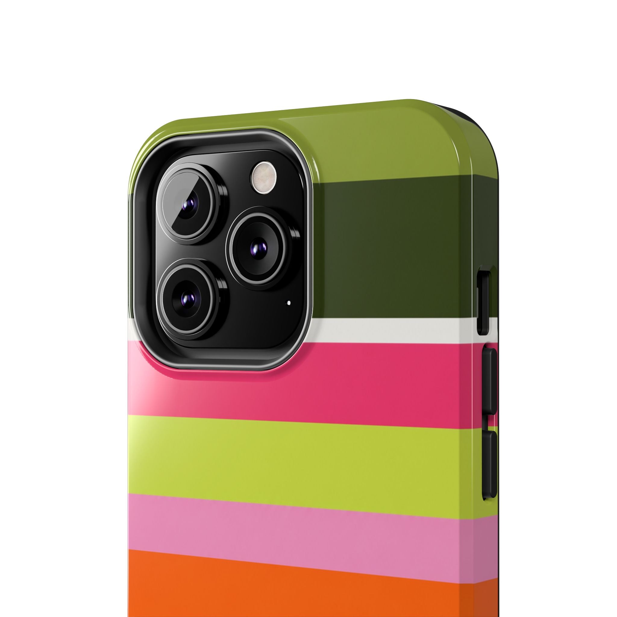 Berry Citrus Stripe iPhone Case