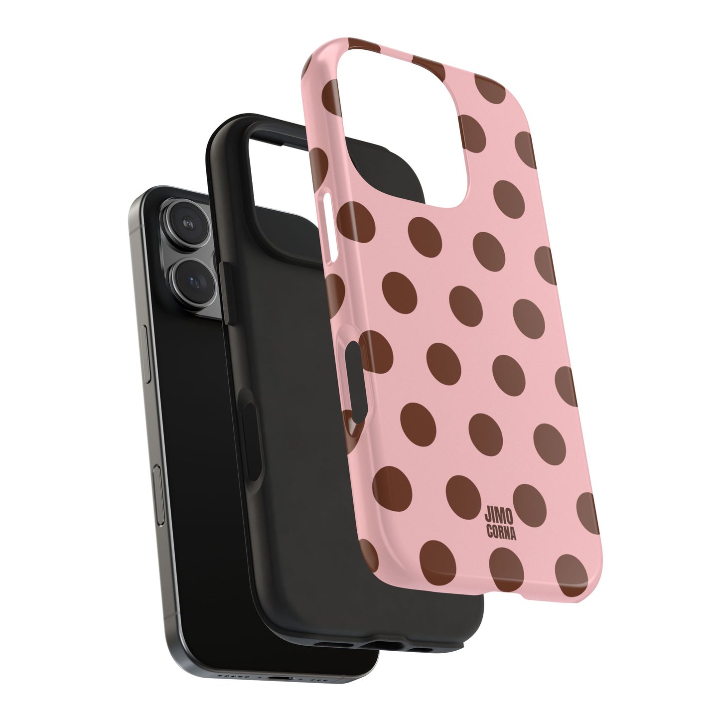 Big Polka Dot | Pink and Brown