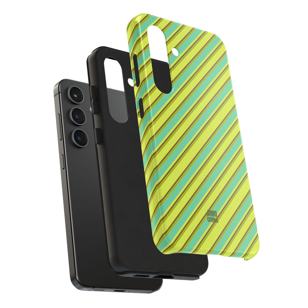 Angelina Stripes | Green - iPhone Case