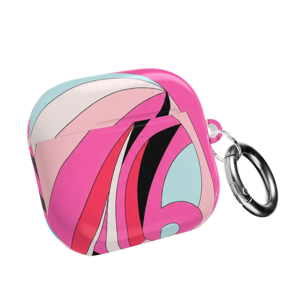Pink Tropic Swirl AirPods Case