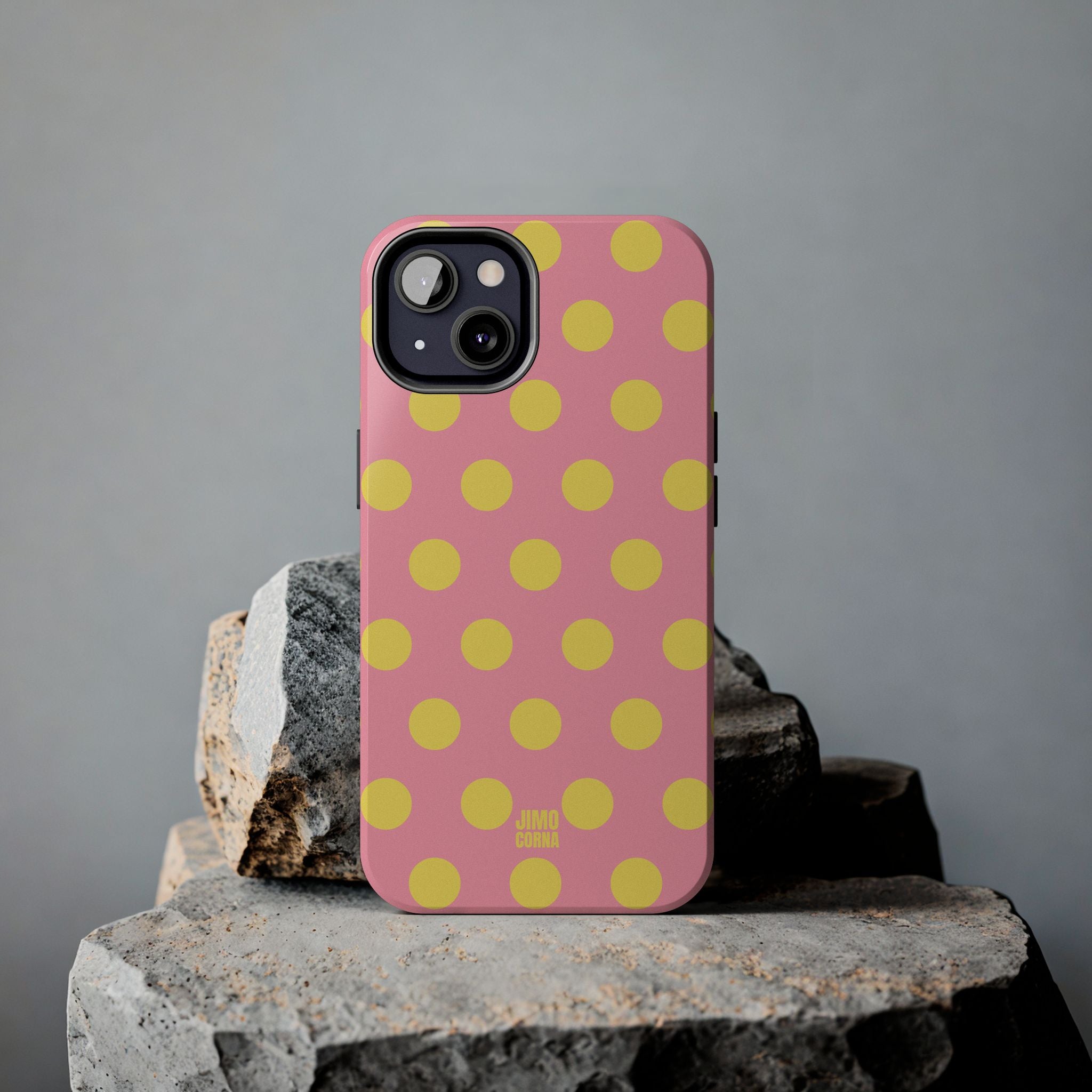 Big Polka Dot | Pink and Yellow