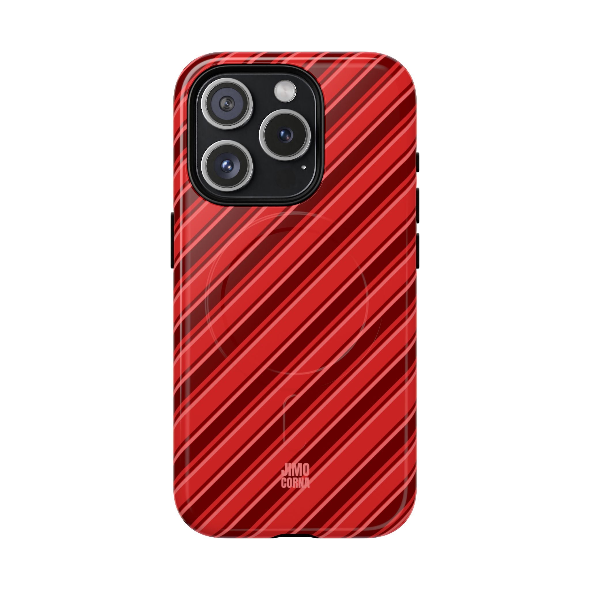 Angelina Stripes | Cherry - MagSafe iPhone Case