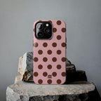 Big Polka Dot | Pink and Brown