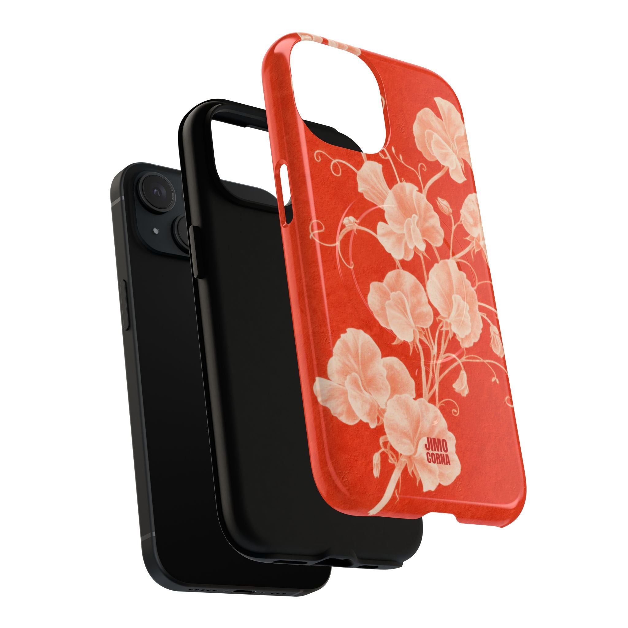 Red Flora MagSafe iPhone Case