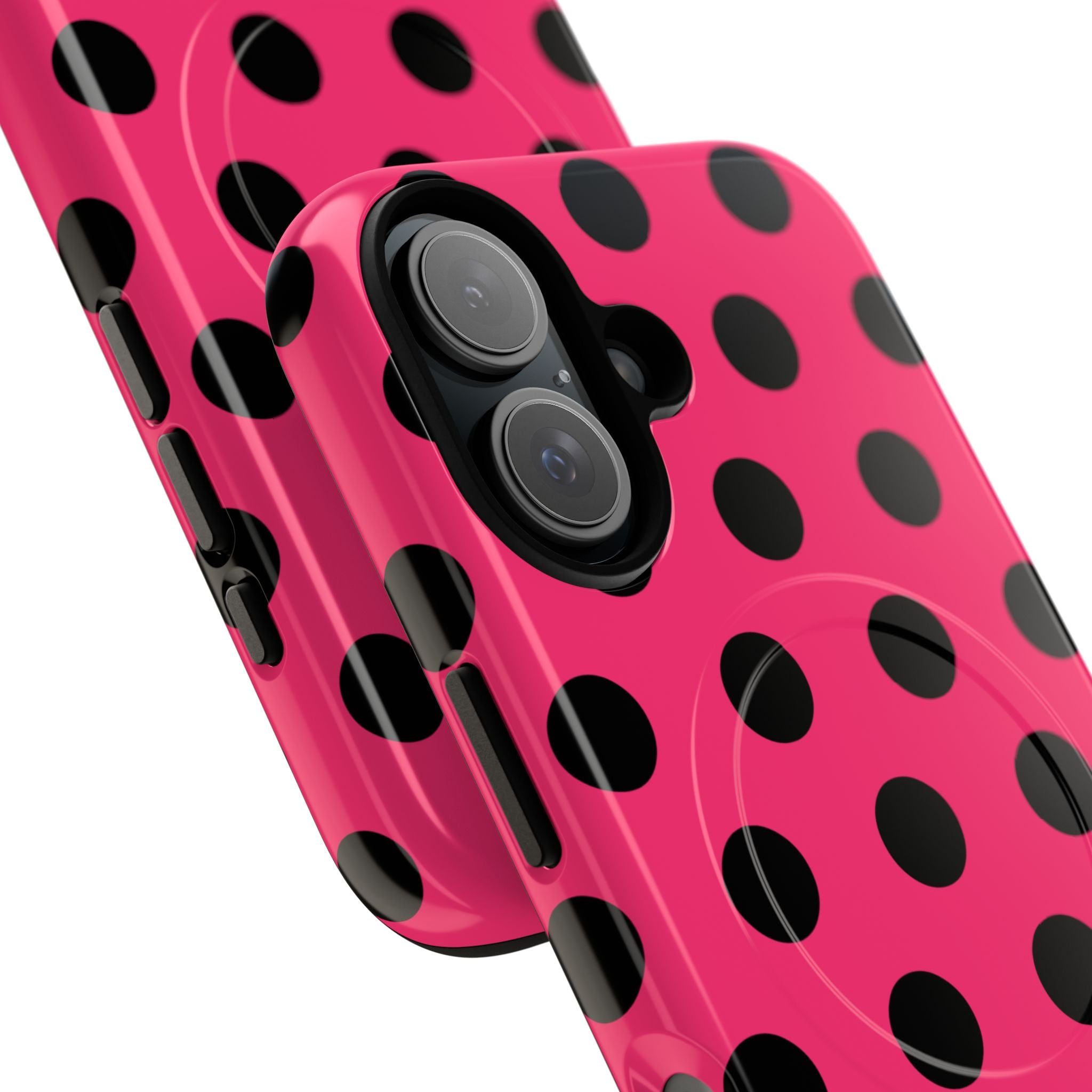 Big Polka Dot | Hot Pink and Black
