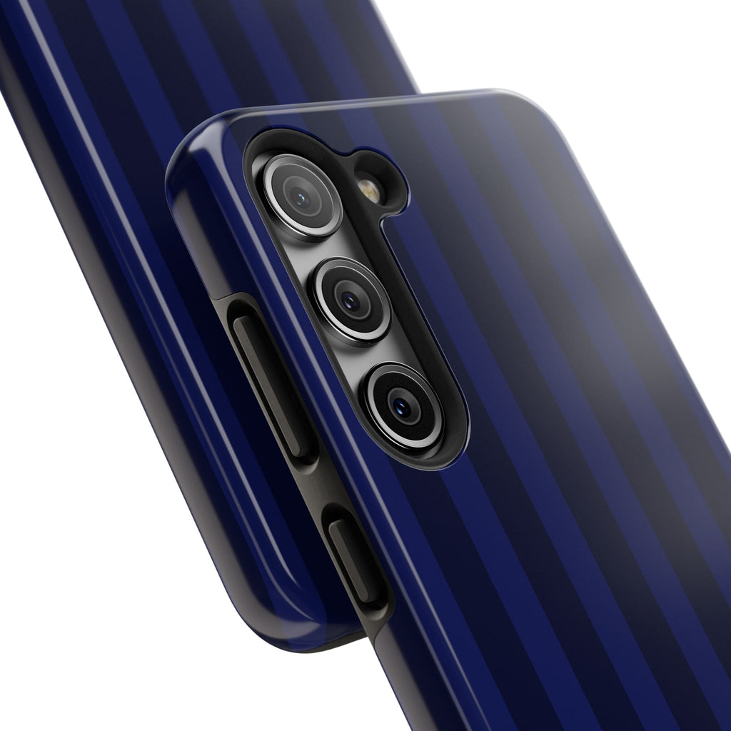 Bold Stripes iPhone Case | Navy Blue