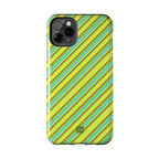 Angelina Stripes | Green - iPhone Case