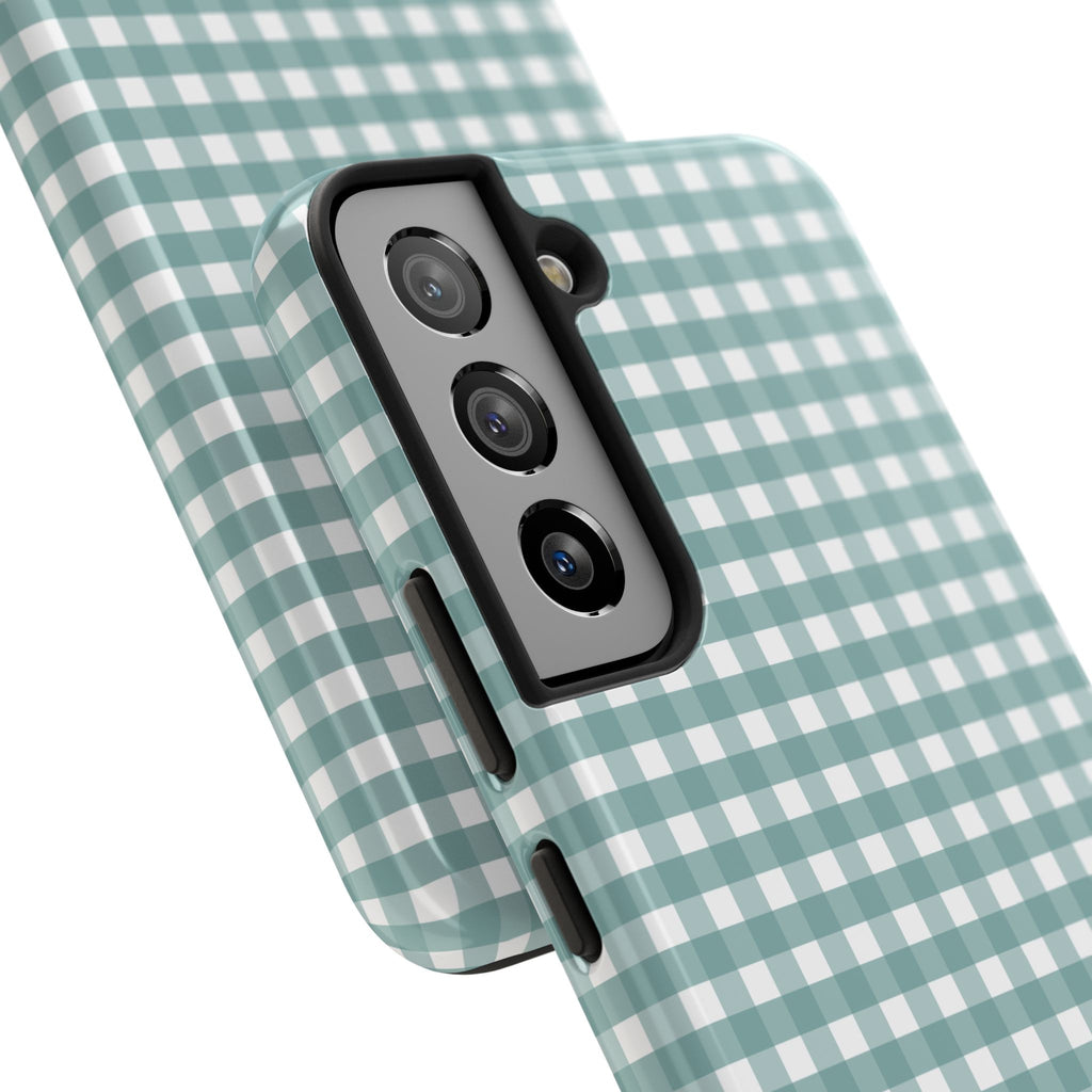 Farm Gingham Samsung Galaxy Case | Blue
