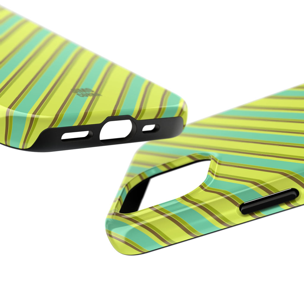 Angelina Stripes | Green - iPhone Case