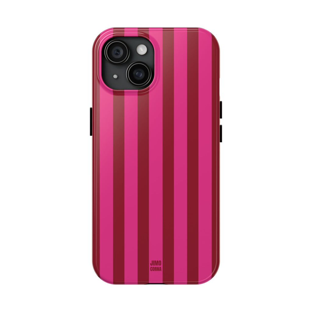 Strawberry Burst Bold Stripes