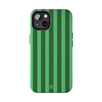 Olive Green Bold Stripes
