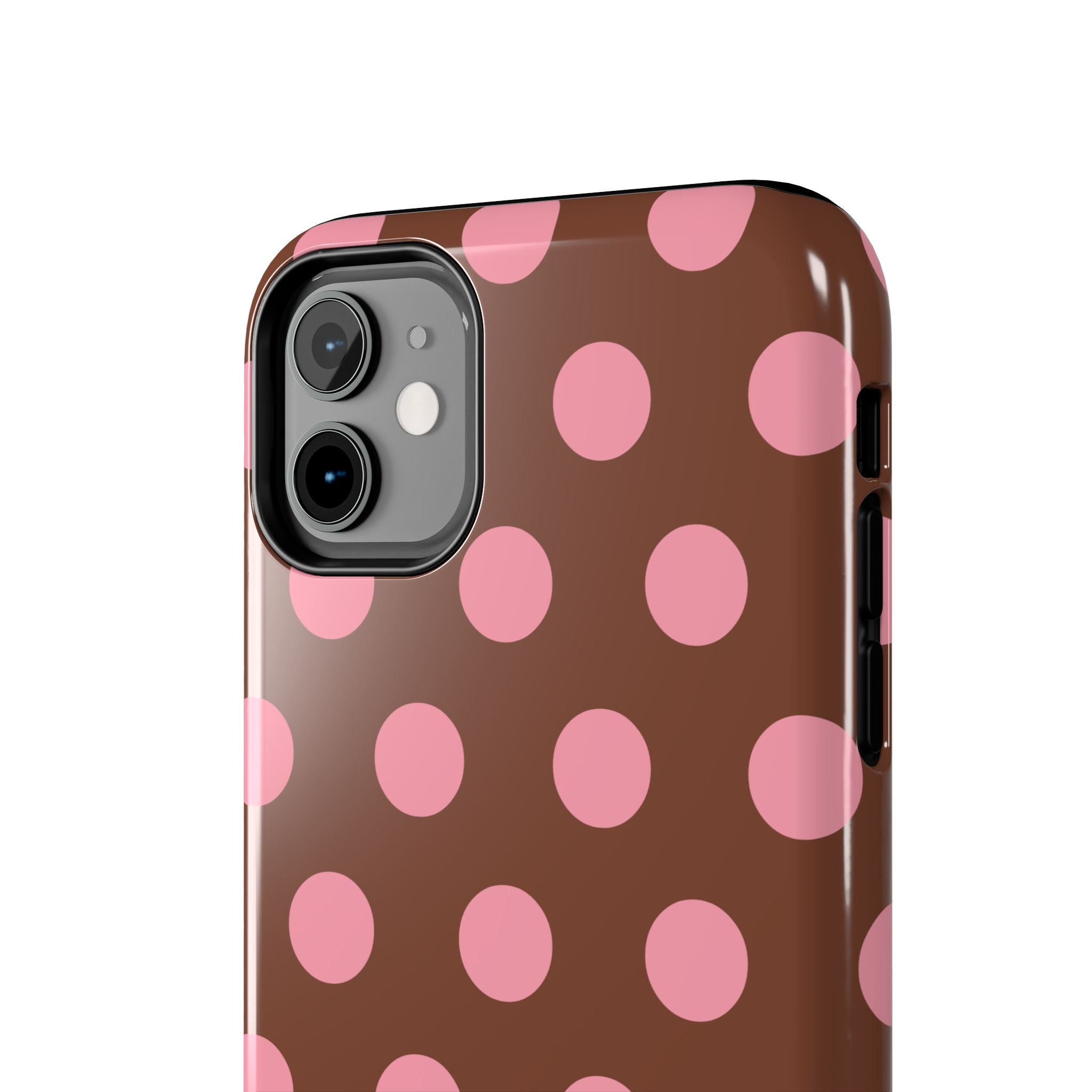Big Polka Dot | Brown and Pink