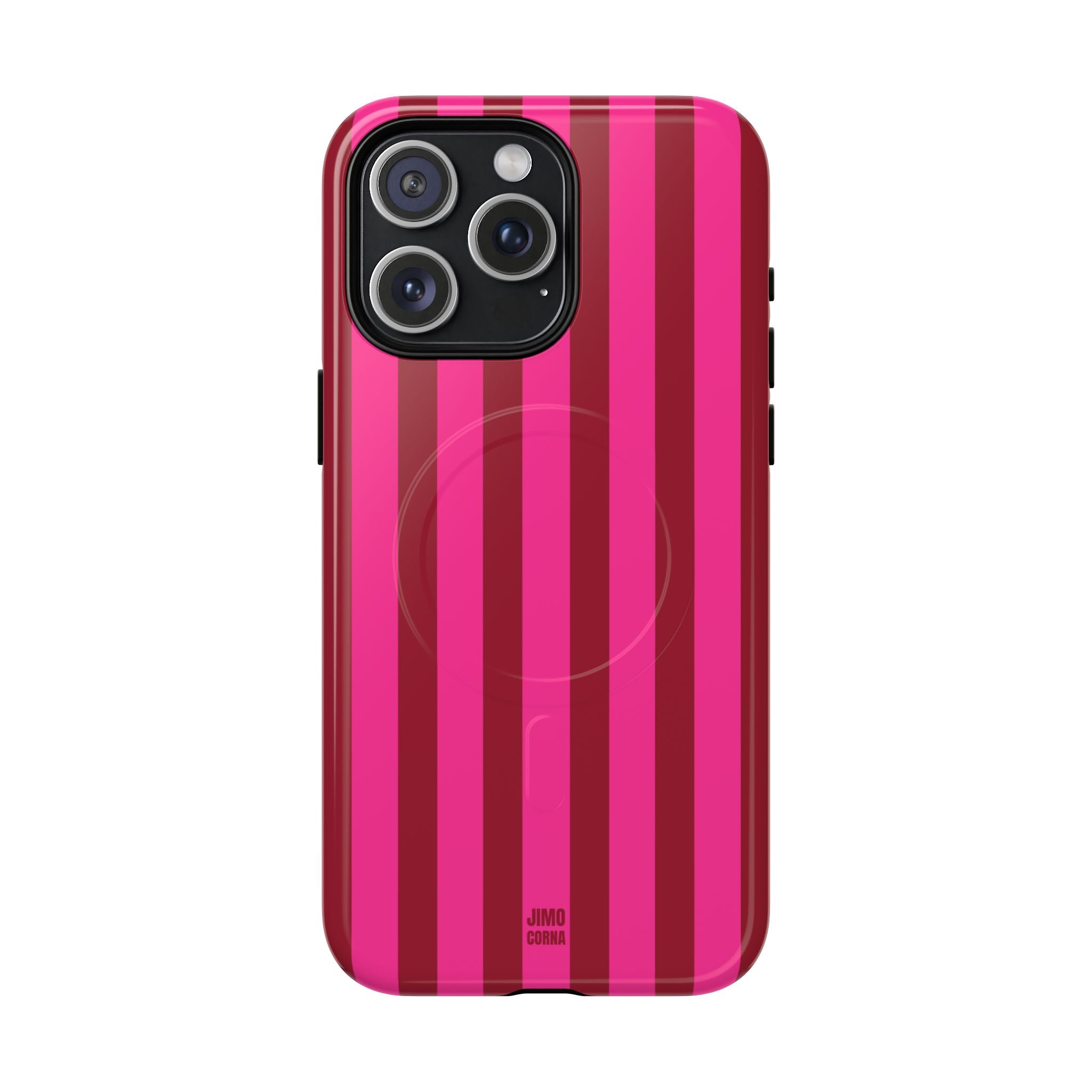 Strawberry Burst Bold Stripes