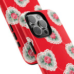 Rosy Lace MagSafe iPhone Case