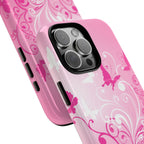 Pink Flutter Garden MagSafe iPhone Case