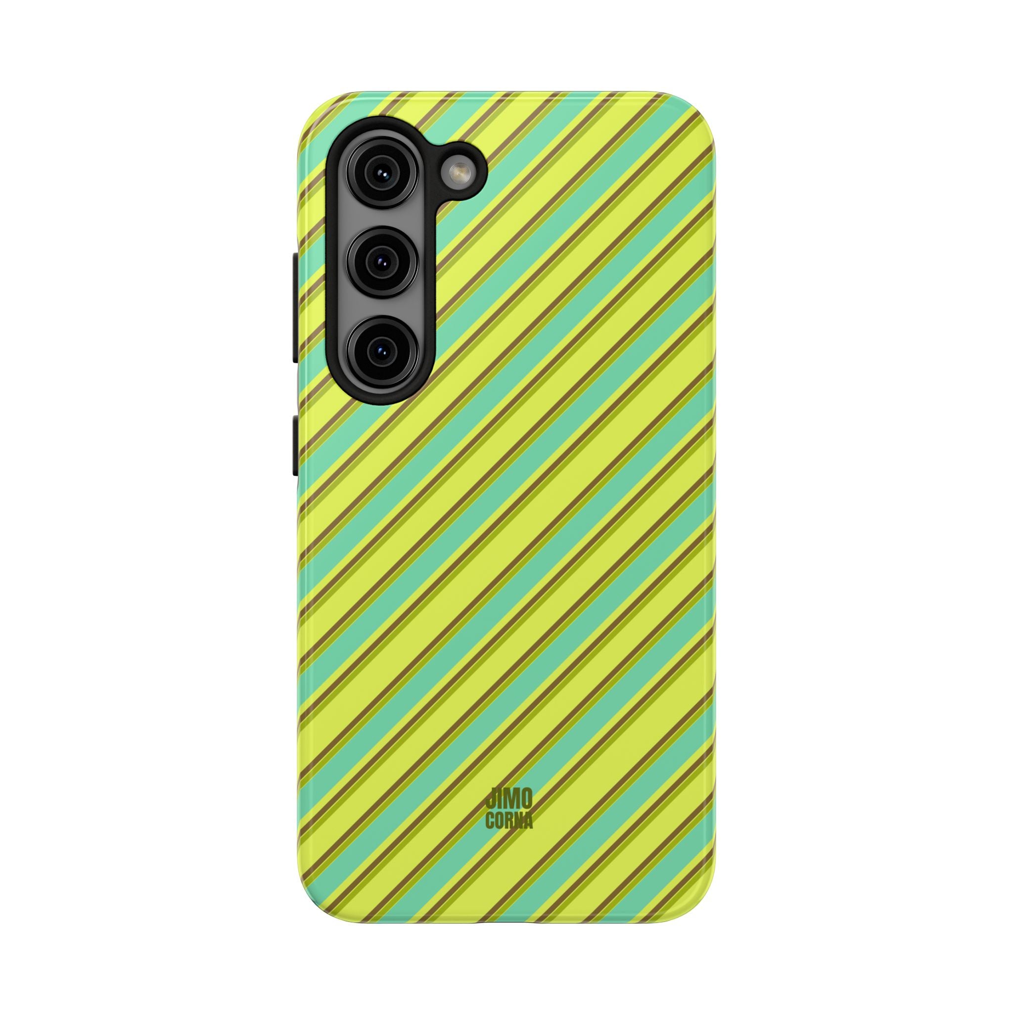 Angelina Stripes | Green - Samsung Galaxy Case
