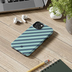 Angelina Stripes | Blue - iPhone Case