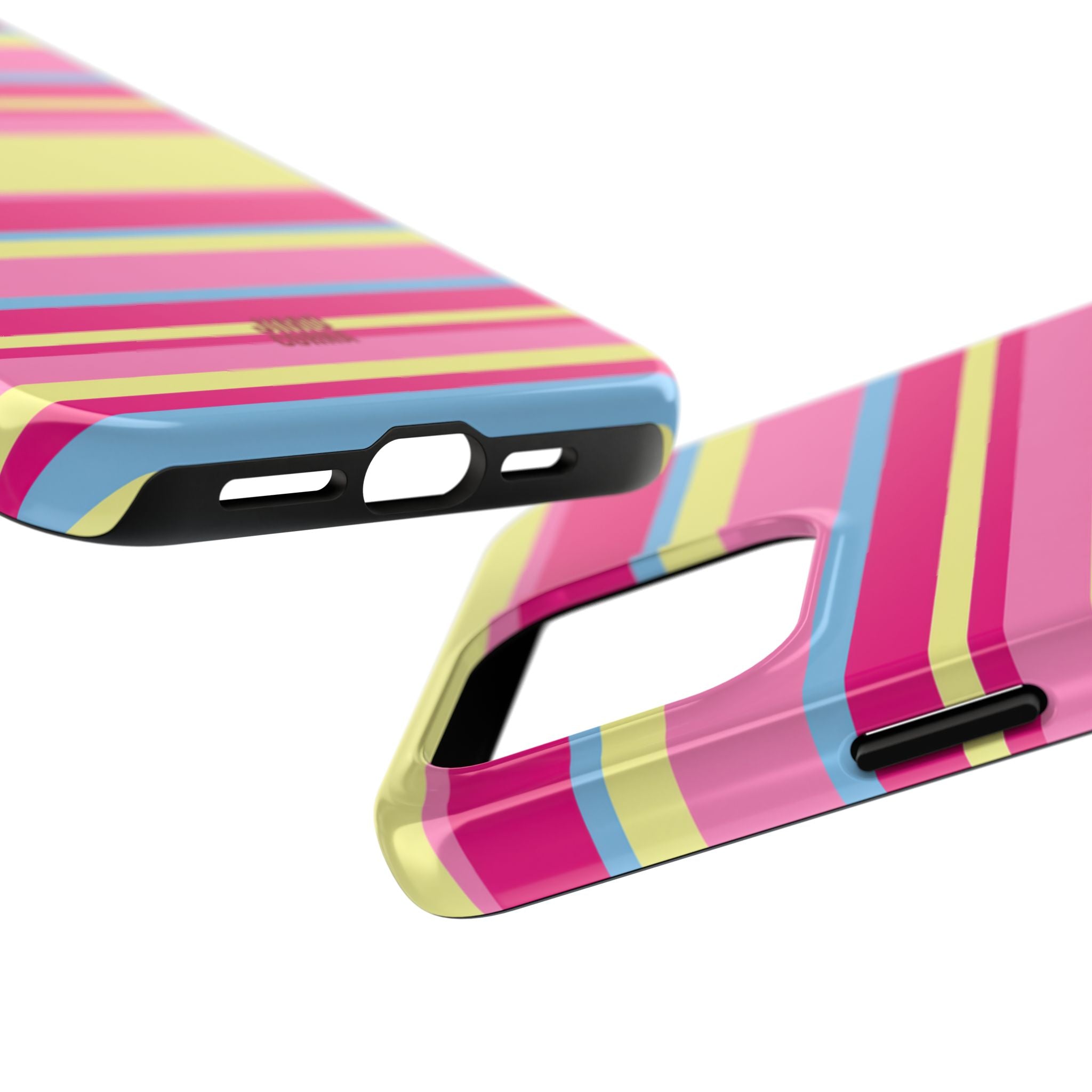 Lemonberry Stripe iPhone Case