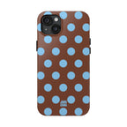 Big Polka Dot | Brown and Blue