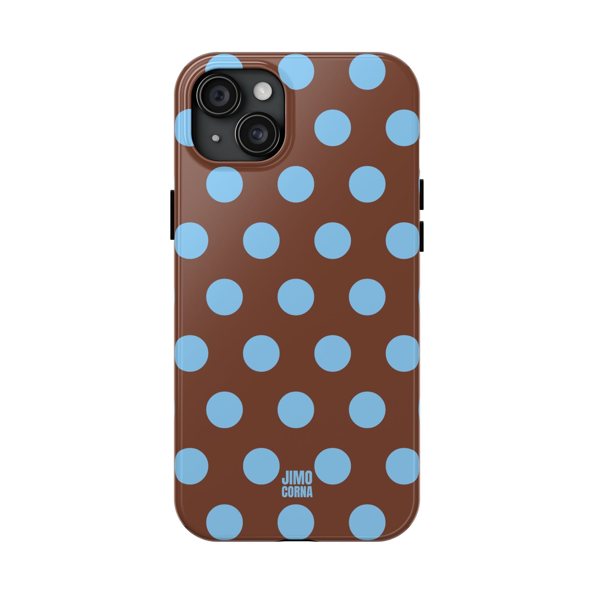 Big Polka Dot | Brown and Blue