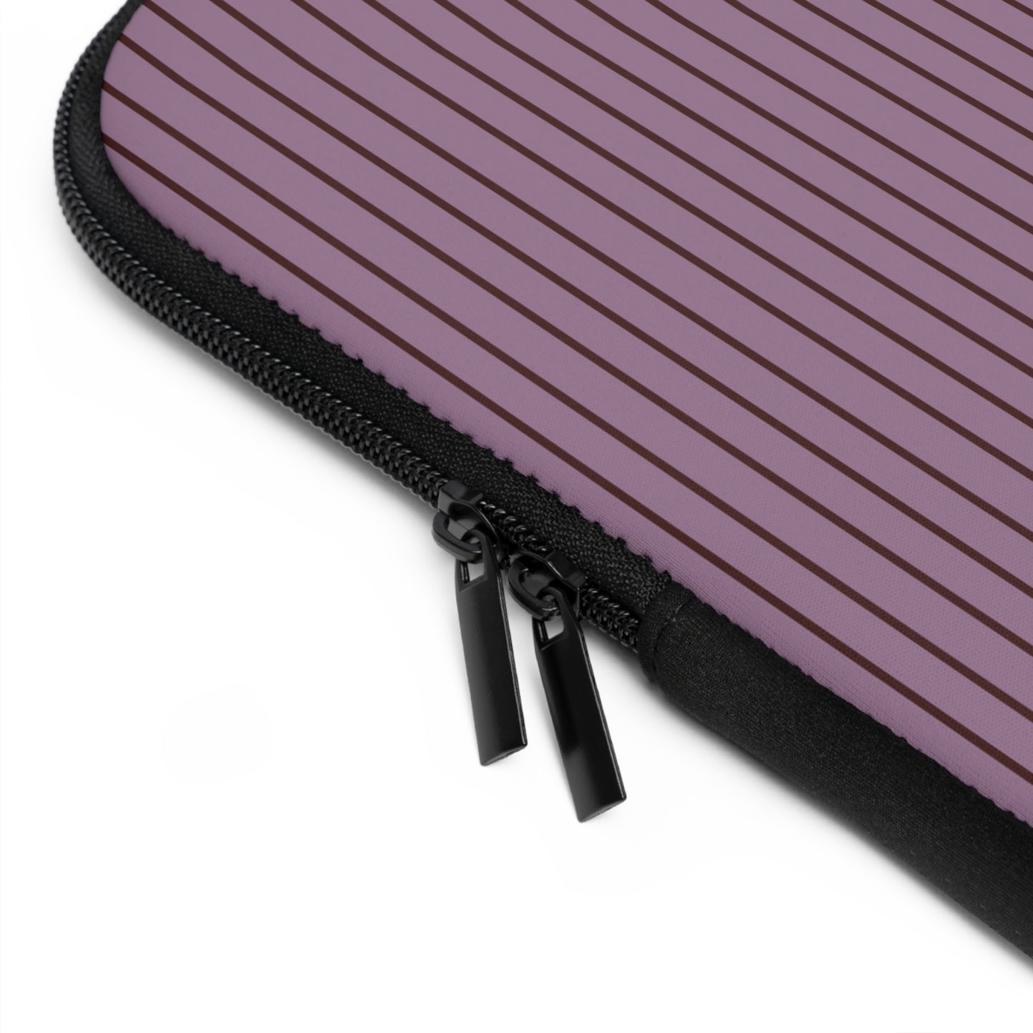 Plum Soft Stripes Laptop Sleeve