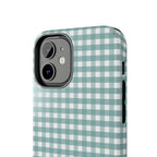 Farm Gingham iPhone Case | Blue