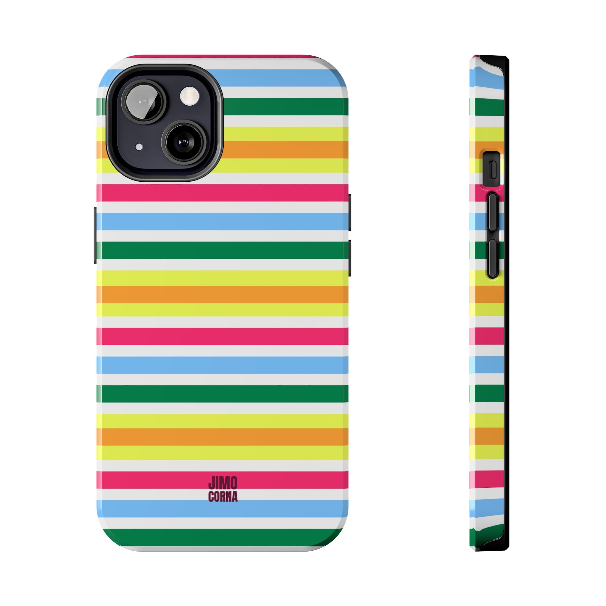 Rainbow Sorbet Stripe iPhone Case