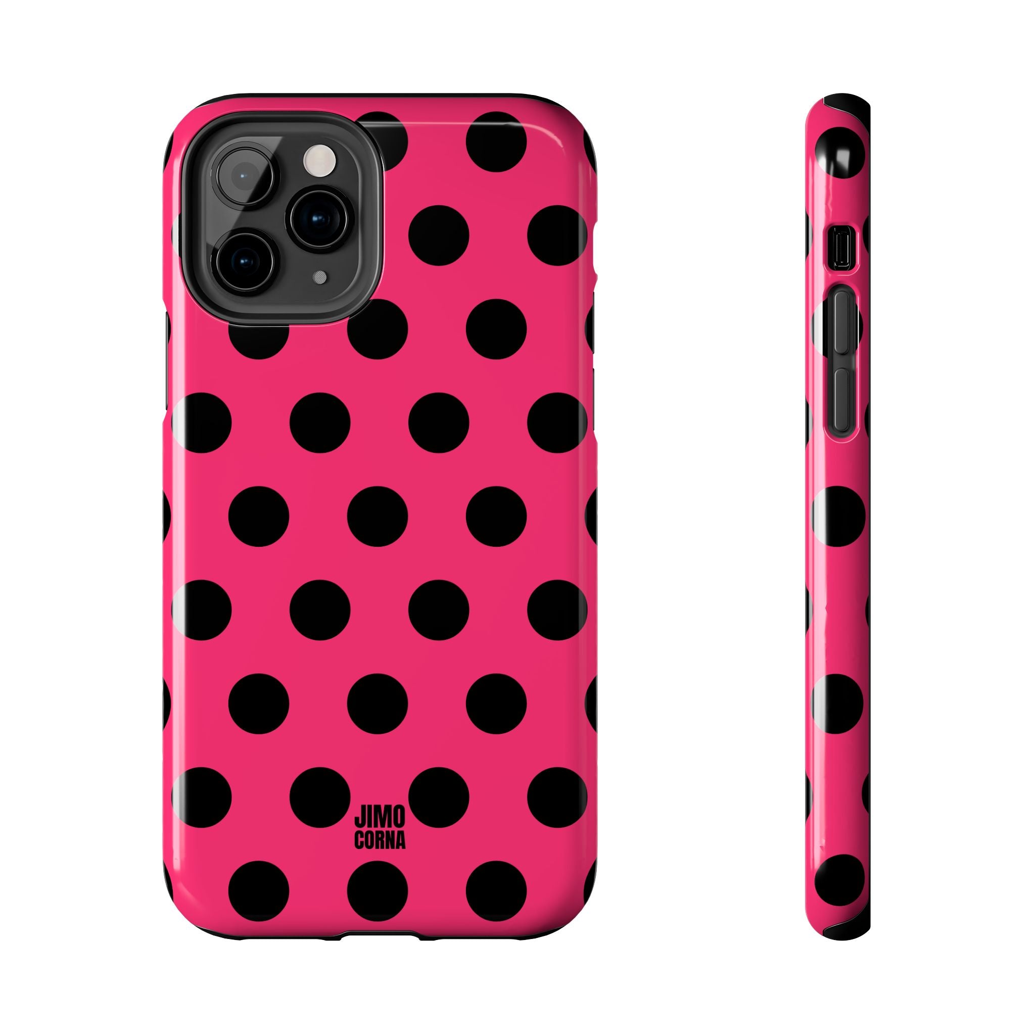 Big Polka Dot | Hot Pink and Black