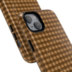 Farm Gingham MagSafe iPhone Case | Brown