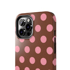 Big Polka Dot | Brown and Pink