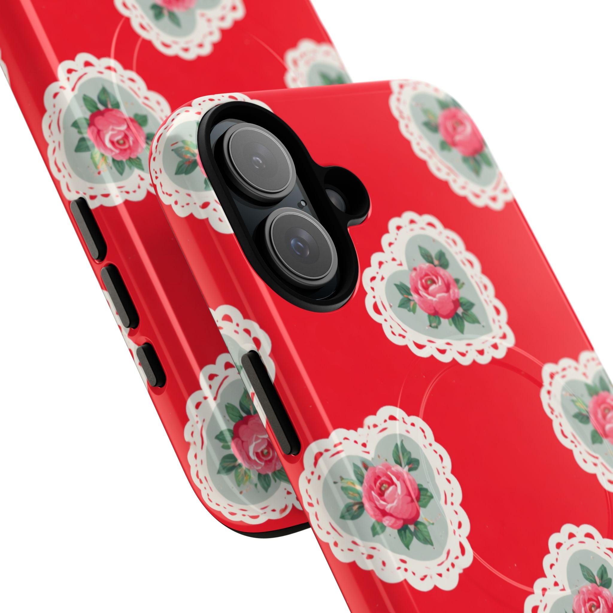 Rosy Lace MagSafe iPhone Case