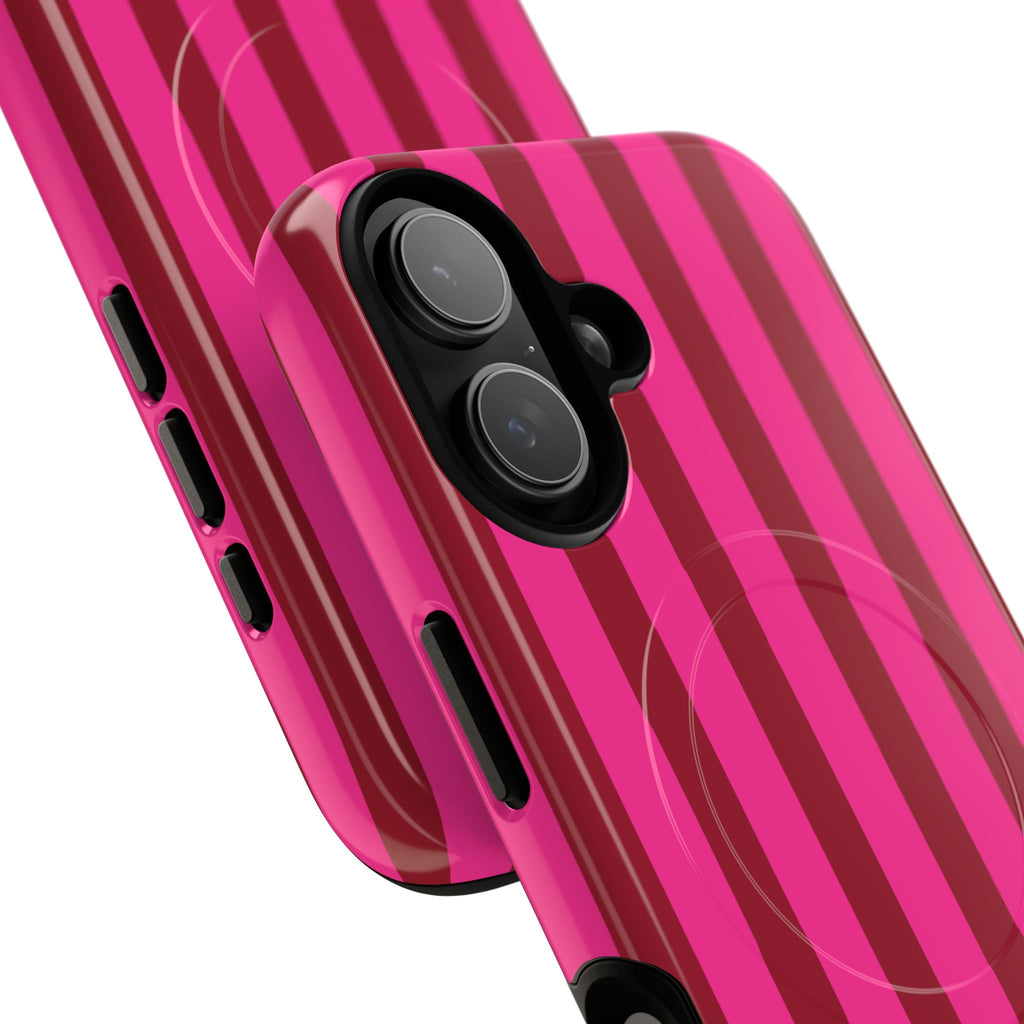 Bold Stripes MagSafe iPhone Case | Strawberry Burst