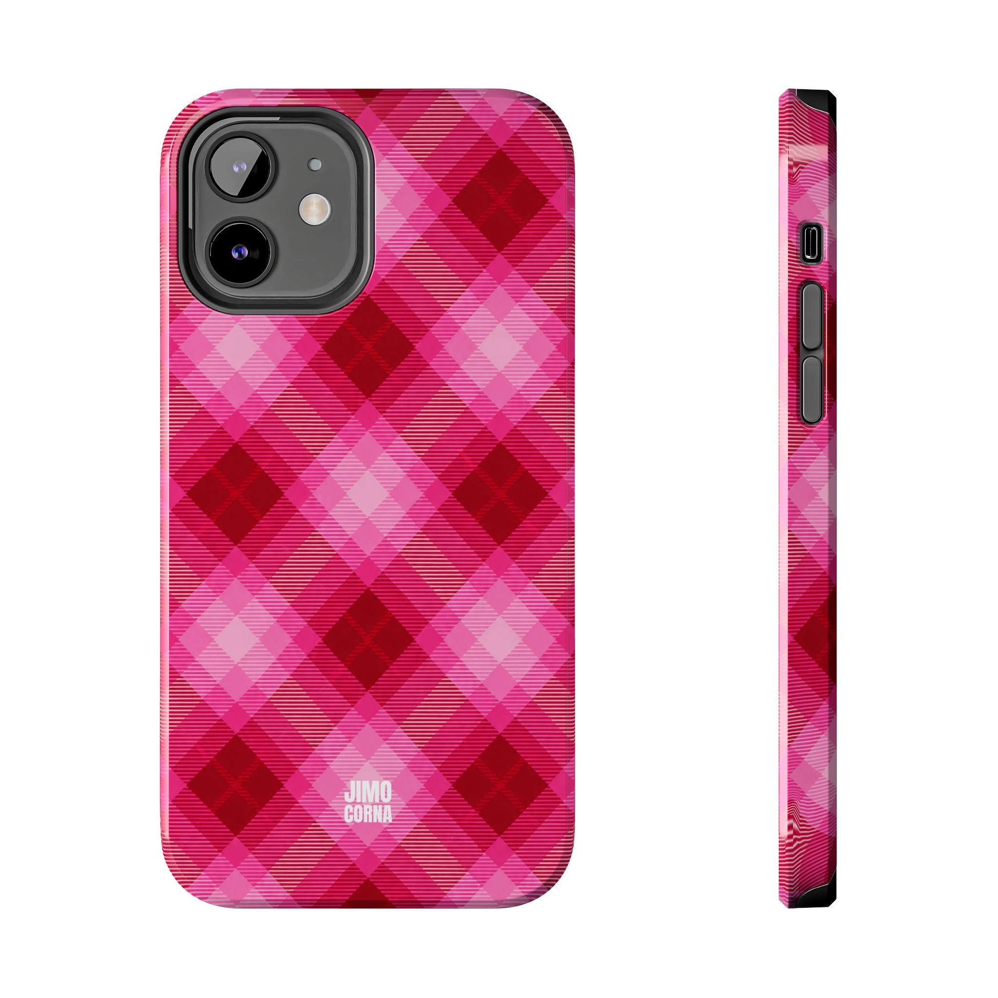 Pink Picnic Plaid iPhone Case