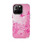 Pink Flutter Garden iPhone Case