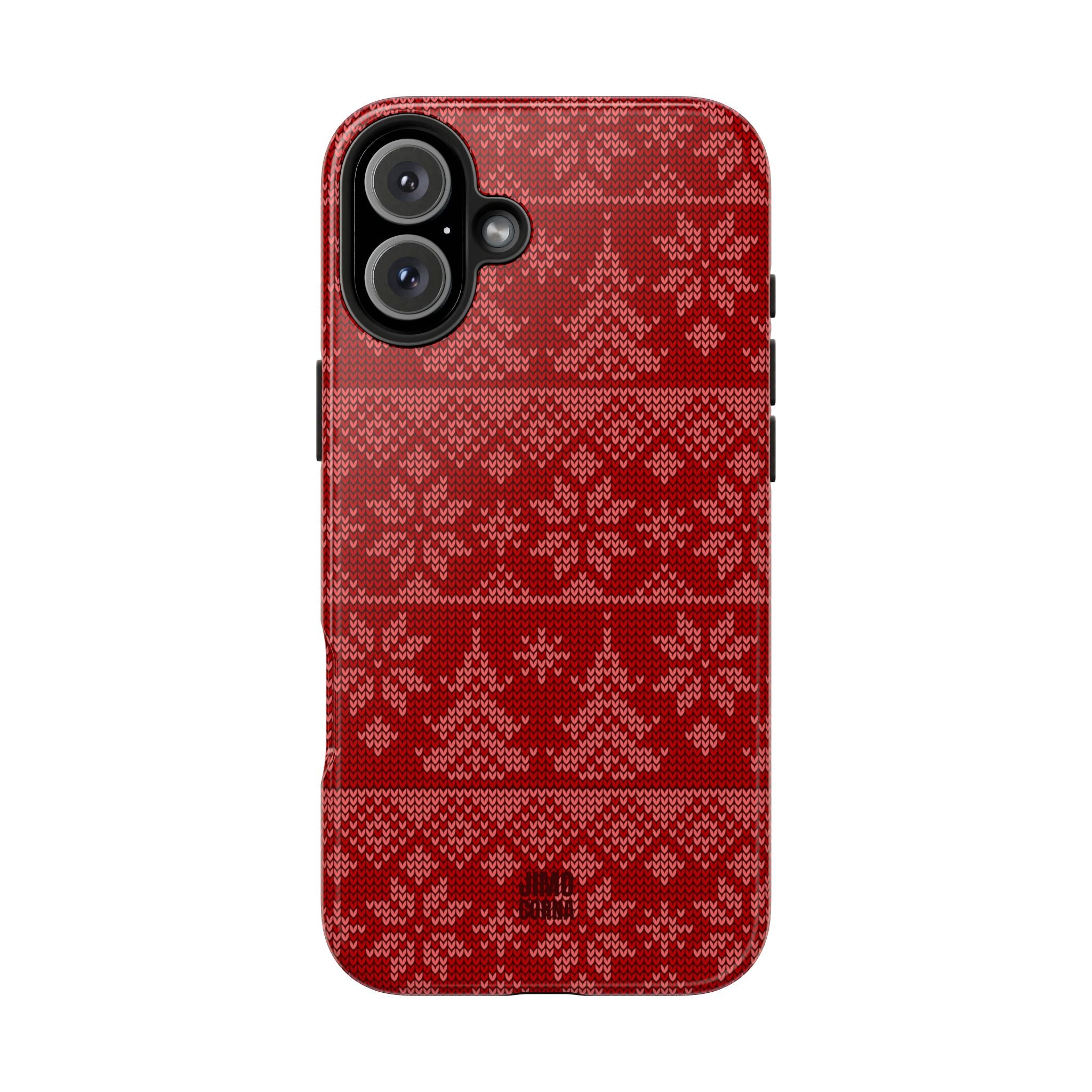 Holiday Knit | Red iPhone Case