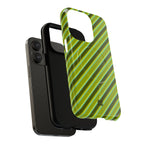 Angelina Stripes | Olive - MagSafe iPhone Case