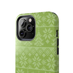 Holiday Knit | Green iPhone Case