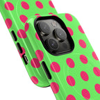 Big Polka Dot | Green and Pink