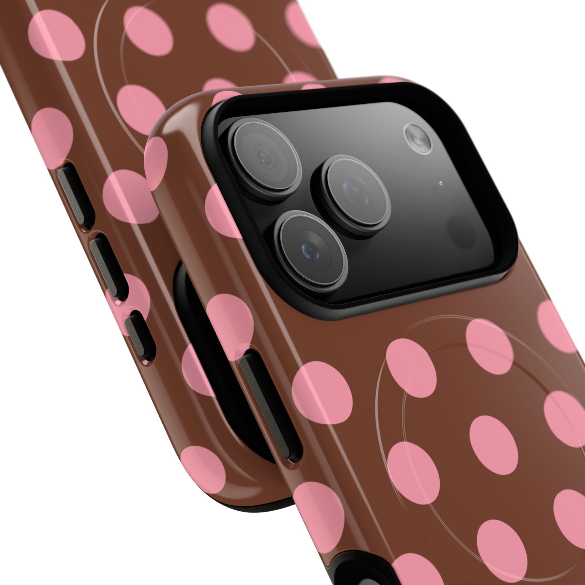 Big Polka Dot | Brown and Pink