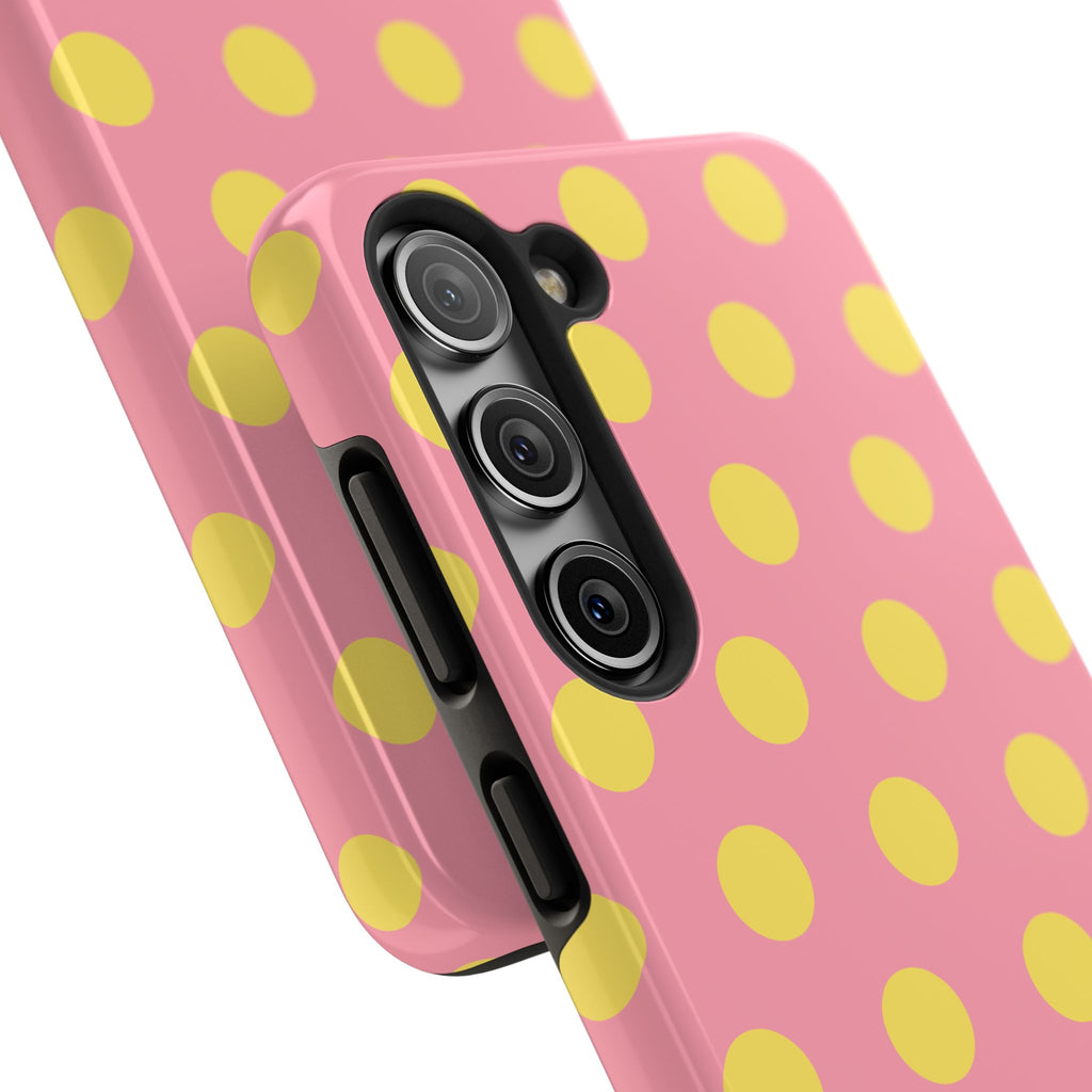 Big Polka Dot | Pink and Yellow