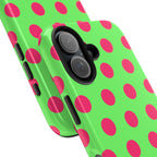 Big Polka Dot | Green and Pink