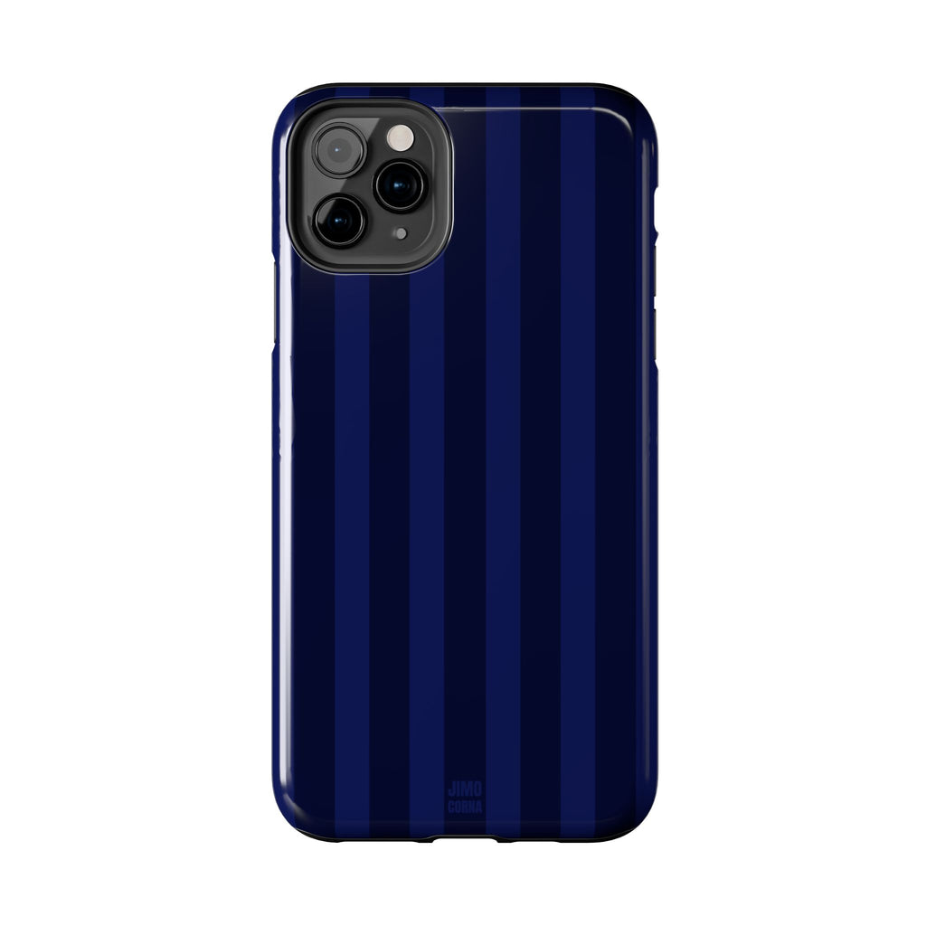 Navy Blue Bold Stripes