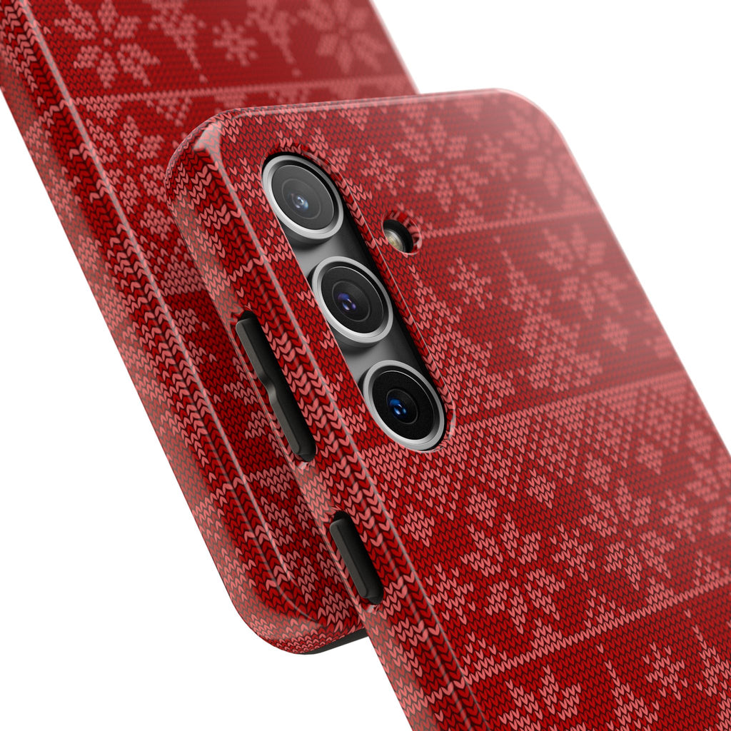 Holiday Knit | Red Samsung Galaxy Case