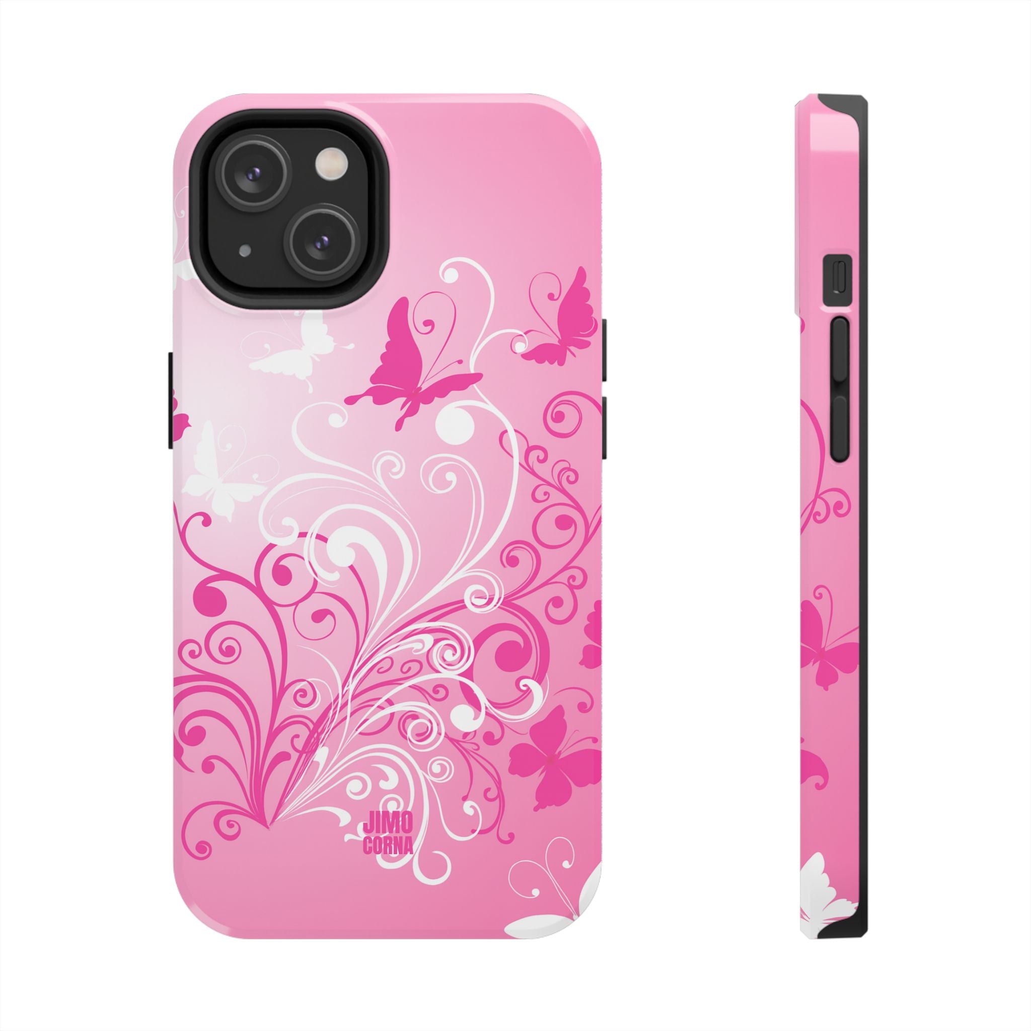 Pink Flutter Garden iPhone Case